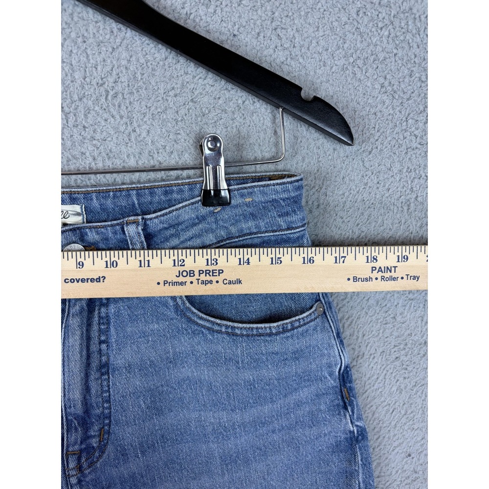 Madewell Jeans Womens 29 Blue Curvy 90s Straight High Rise Stretch Denim Rugby - Picture 3 of 12